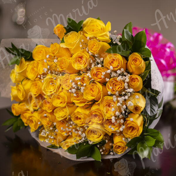 bouquet rosas amarillas