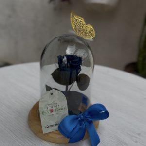 Rosa preservada azul